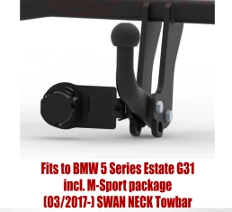 Swan Neck Tow Bar For BMW 5 Series G31 Estate (2017-) B-082