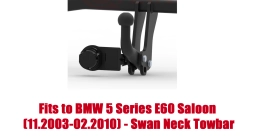 Swan Neck Tow Bar For BMW 5 Series 4D E60 (2003-2010) B-055