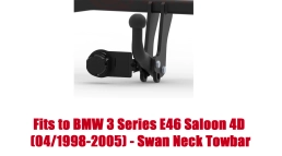 Swan Neck Tow Bar For BMW 3 Series E46 Saloon (1998-2005) B-068