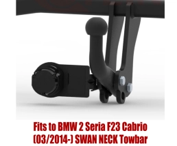Swan Neck Tow Bar For BMW 2 Seria (F23) Cabrio (2014-) B-100