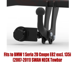 Swan Neck Tow Bar For BMW 1 2D Coupe (E82) (excl. 135i) (2007-2011) B-045