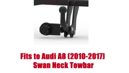 Swan Neck Tow Bar For Audi A8  4D (Quattro)  (incl. long) (2010-17) A-104