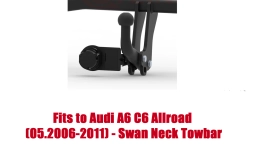 Swan Neck Tow Bar For Audi A6 Allroad C6 Estate (Quattro) (2006-2011) A-102