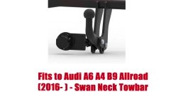 Swan Neck Tow Bar For Audi A4 B9 Allroad (B9) (Quattro) (incl. version with smart opener) (2016-) A-109