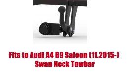 Swan Neck Tow Bar For Audi A4 B9 Saloon 4D (incl. Quattro) (excl. S line / S4) (2015-2024 ) A-121