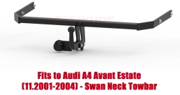 Swan Neck Tow Bar For Audi A4 Avant Estate (incl. Quattro) (2001-2004) A-080