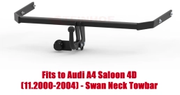 Swan Neck Tow Bar For Audi A4 Saloon (incl. Quattro) (2000-2004) A-080