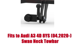 Swan Neck Tow Bar For Audi A3 4D (8YS)  incl. S line (2020- ) A-125