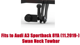 Swan Neck Tow Bar For Audi A3 Sportback (8YA)  incl. S line (incl. Hybrid) (2019- ) A-125