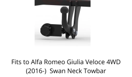 Swan Neck Tow Bar For Alfa Romeo Giulia Veloce 4WD (2016-) A-039