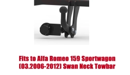 Swan Neck Tow Bar For Alfa Romeo 159 Sportwagon (2006-2012) A-037