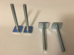 T Track Fixing T-Bolts Ski Cycle Bike Racks Carrier Adapter Rack x 4 ( 50mm )