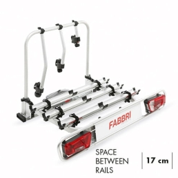 Premium Bike Carrier Rack FABBRI DELUXE 3 Bikes 