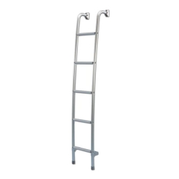 5 Step Aluminium Fixed External Ladder 
