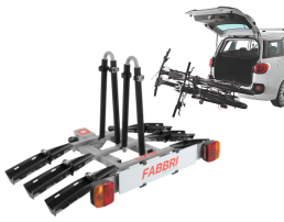 Premium Bike Carrier Rack FABBRI BOOSTER 3 Bikes 