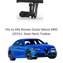Swan Neck Tow Bar For Alfa Romeo Giulia Veloce 4WD (2016-) A-039