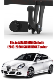 Swan Neck Tow Bar For Alfa Romeo Giulietta (excl. AdBlue) (excl. Quadrifoglio) (excl. Veloce) (excl. Sprint) (2010-2020) A-041