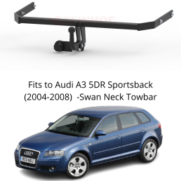 Swan Neck Tow Bar For Audi A3 5 DR Sportsback  (incl. Quattro) (2004-2008) A-064