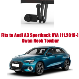 Swan Neck Tow Bar For Audi A3 Sportback (8YA)  incl. S line (incl. Hybrid) (2019- ) A-125