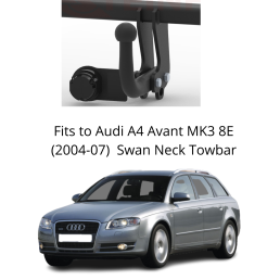 Swan Neck Tow Bar For Audi A4 Avant MK3 8E (incl. Quattro) (2004-2008) A-076