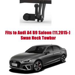 Swan Neck Tow Bar For Audi A4 B9 Saloon 4D (incl. Quattro) (excl. S line / S4) (2015-2024 ) A-121