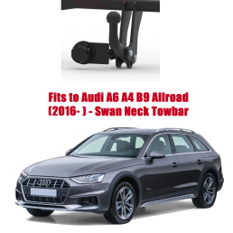 Swan Neck Tow Bar For Audi A4 B9 Allroad (B9) (Quattro) (incl. version with smart opener) (2016-) A-109