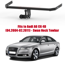 Swan Neck Tow Bar For Audi A6 C6 4D (also Quattro) (2004-2011) A-088