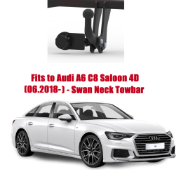 Swan Neck Tow Bar For Audi A6 (C8, 4A2) 4D (incl. Quattro) (incl. 4WD) (incl. version with smart opener) (incl. S-Line) (incl. MHEV) (4A2)(2018-) A-113