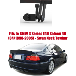 Swan Neck Tow Bar For BMW 3 Series E46 Saloon (1998-2005) B-068