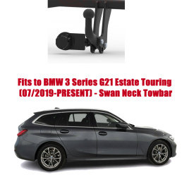 Swan Neck Tow Bar For BMW 3 Series G21 Estate (Touring) (2019-PRESENT) B-090