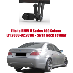 Swan Neck Tow Bar For BMW 5 Series 4D E60 (2003-2010) B-055