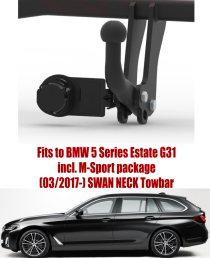 Swan Neck Tow Bar For BMW 5 Series G31 Estate (2017-) B-082