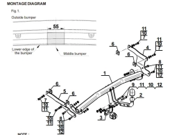 Swan Neck Tow Bar For MAZDA 3 BM Hatchback (2013-2019) M-038