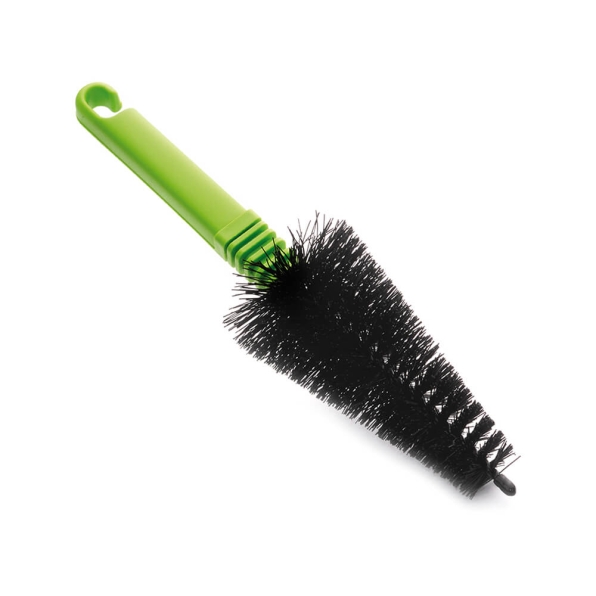 Conical wheel brush